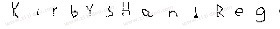 KirbysHand Regular字体转换